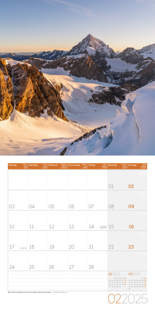 Bild: 9783838445144 | Alpen Kalender 2025 - 30x30 | Ackermann Kunstverlag | Kalender | 28 S.