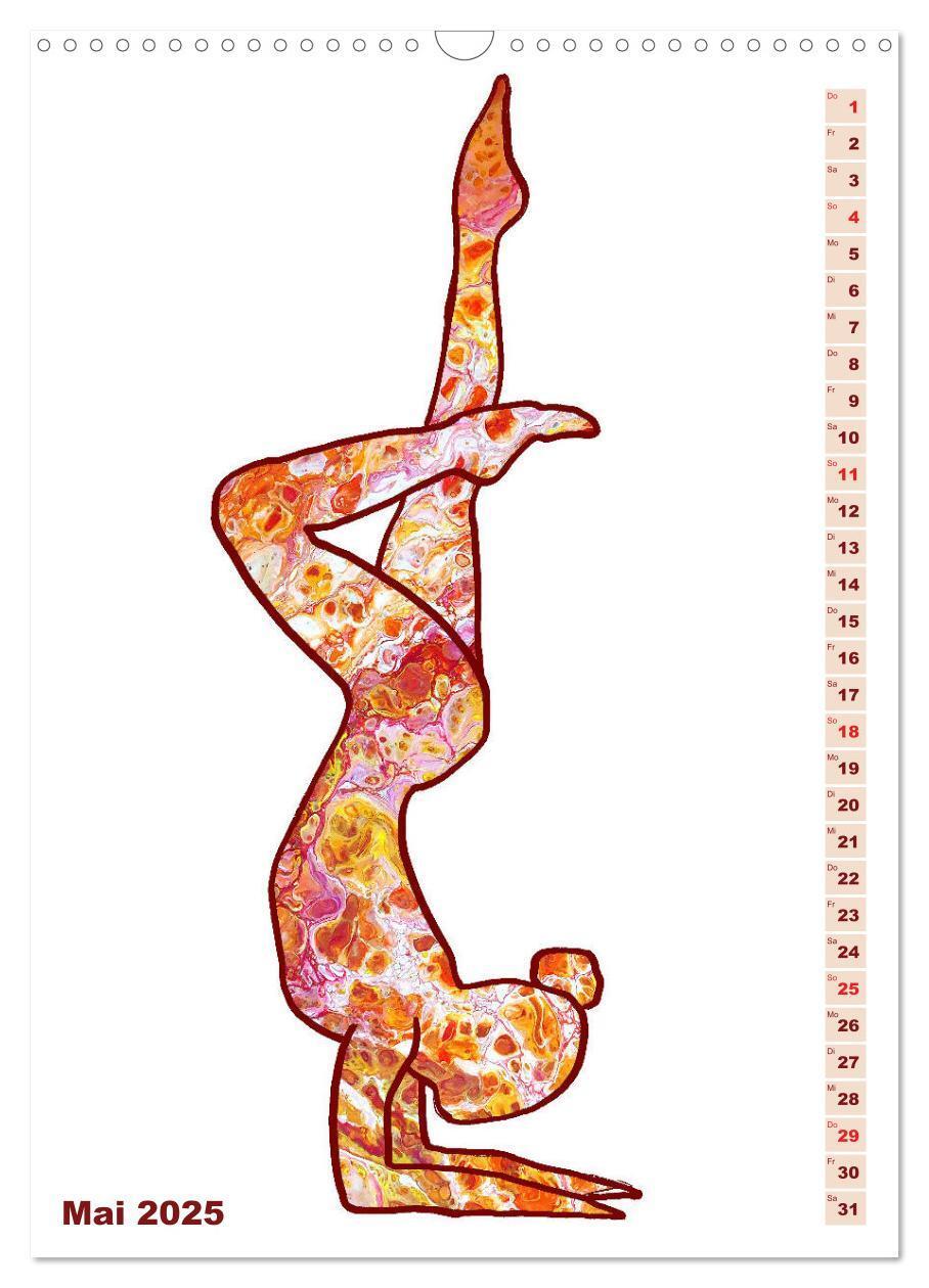 Bild: 9783435939336 | Prächtiges Yoga Pouring - Yoga verschmilzt mit Kunst (Wandkalender...