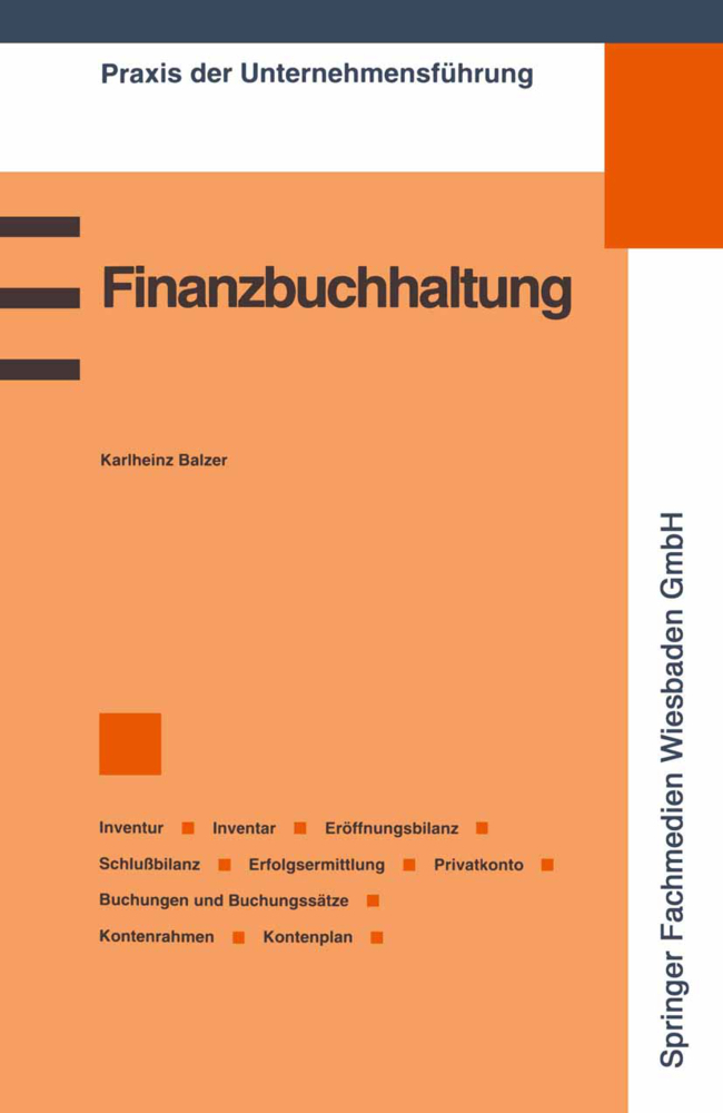 Cover: 9783409135580 | Finanzbuchhaltung | Karlheinz Balzer | Taschenbuch | viii | Deutsch