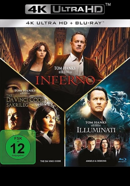 Cover: 4030521758902 | The Da Vinci Code - Sakrileg / Illuminati / Inferno (Ultra HD...