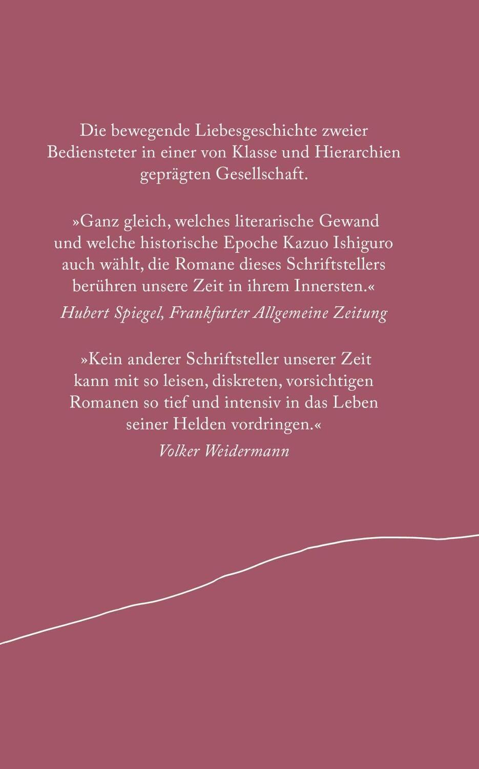 Bild: 9783896676405 | Was vom Tage übrig blieb | Kazuo Ishiguro | Buch | 288 S. | Deutsch