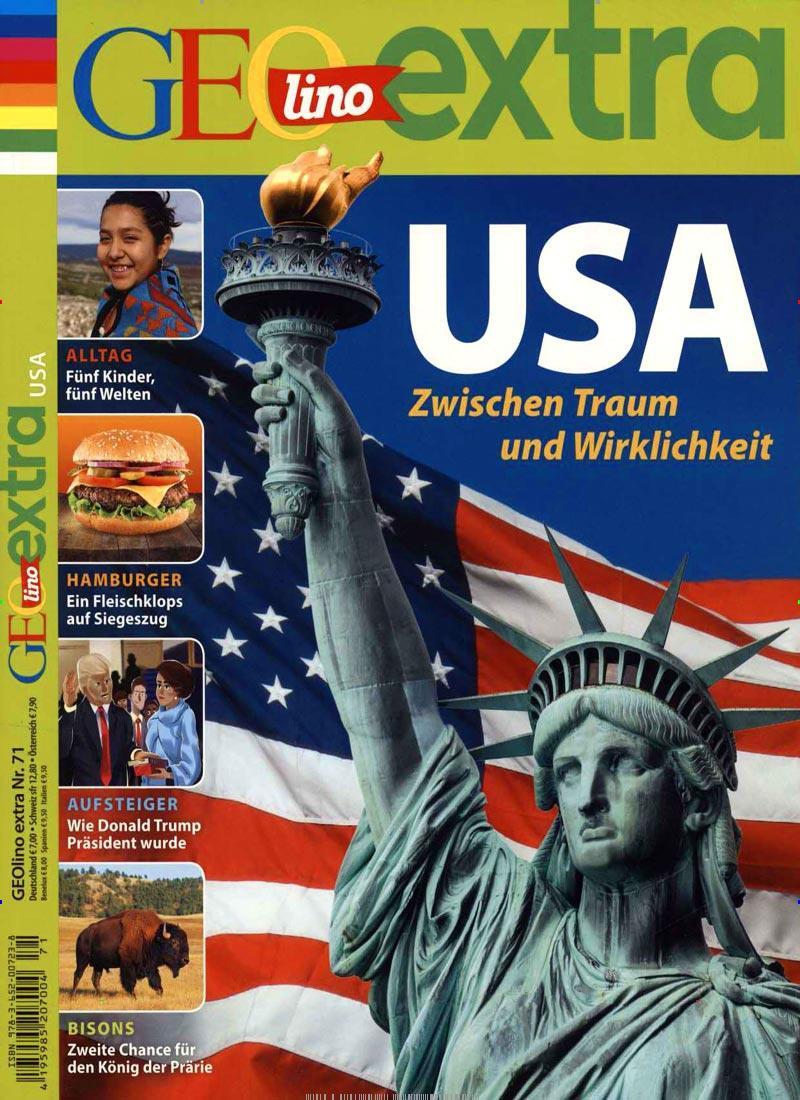 Cover: 9783652007238 | GEOlino extra 71/2018 - USA | Zwischen Traum und Wirklichkeit | Verg