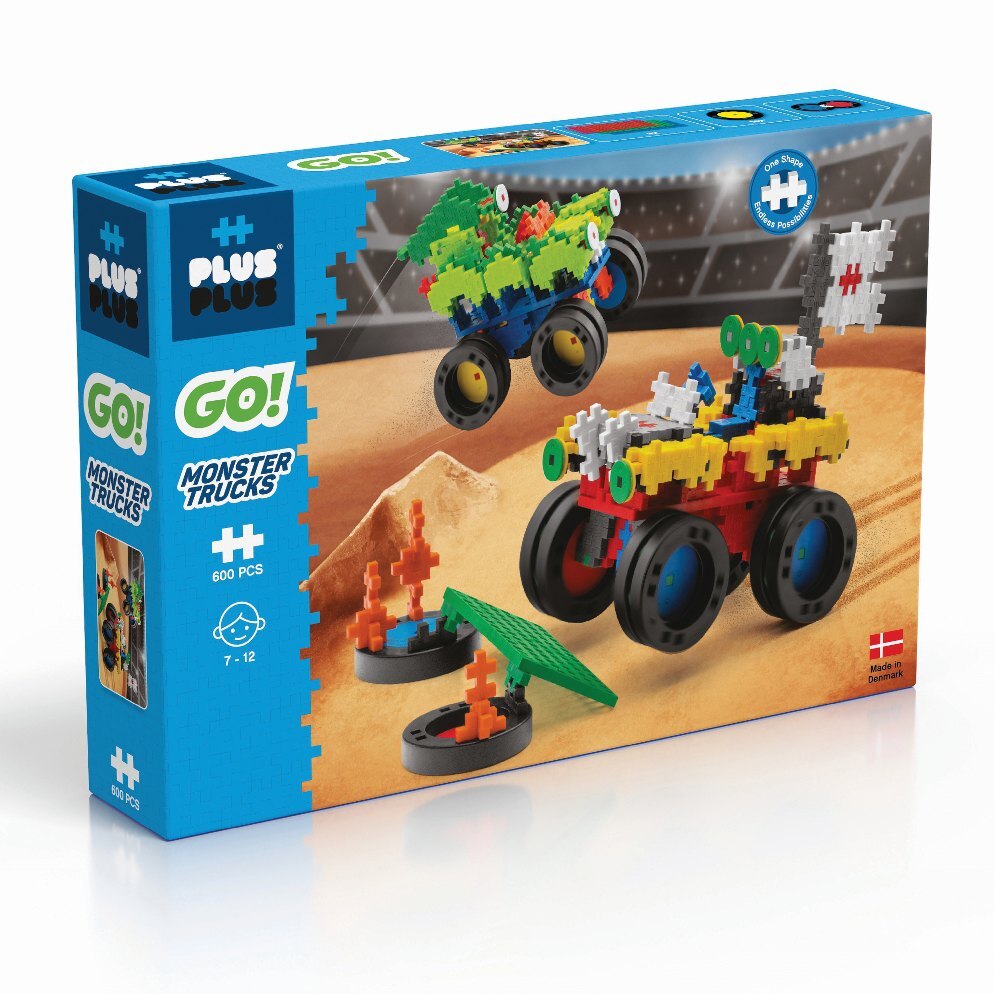 Cover: 5710409106009 | 600 Kreativ Bausteine GO! Monster Trucks | 9607014 | 2022 | Plus-Plus