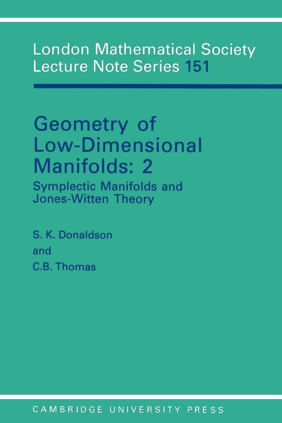 Cover: 9780521400015 | Geometry of Low-Dimensional Manifolds | Donaldson/Thomas | Taschenbuch
