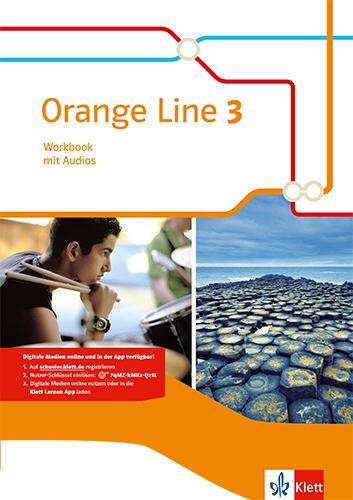 Cover: 9783125482838 | Orange Line 3. Workbook mit Audios Klasse 7 | Bundle | Orange Line