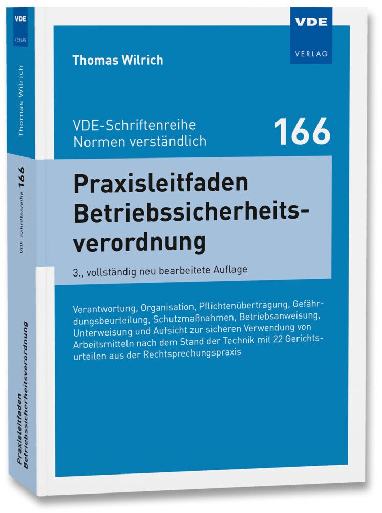 Cover: 9783800760701 | Praxisleitfaden Betriebssicherheitsverordnung | Thomas Wilrich | Buch