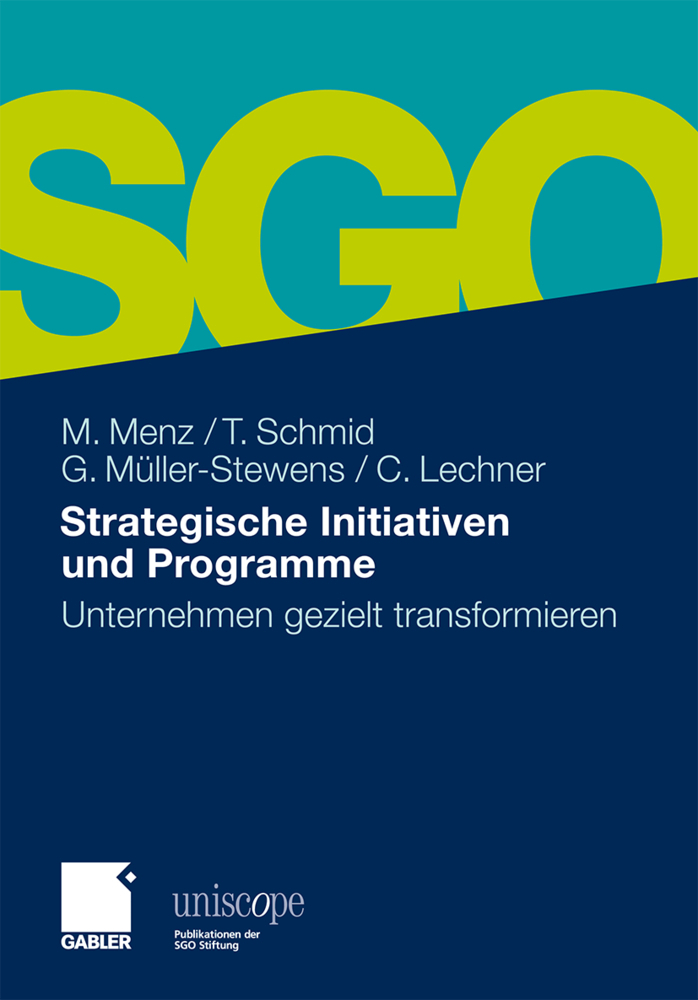 Cover: 9783834931221 | Strategische Initiativen und Programme | Markus Menz (u. a.) | Buch