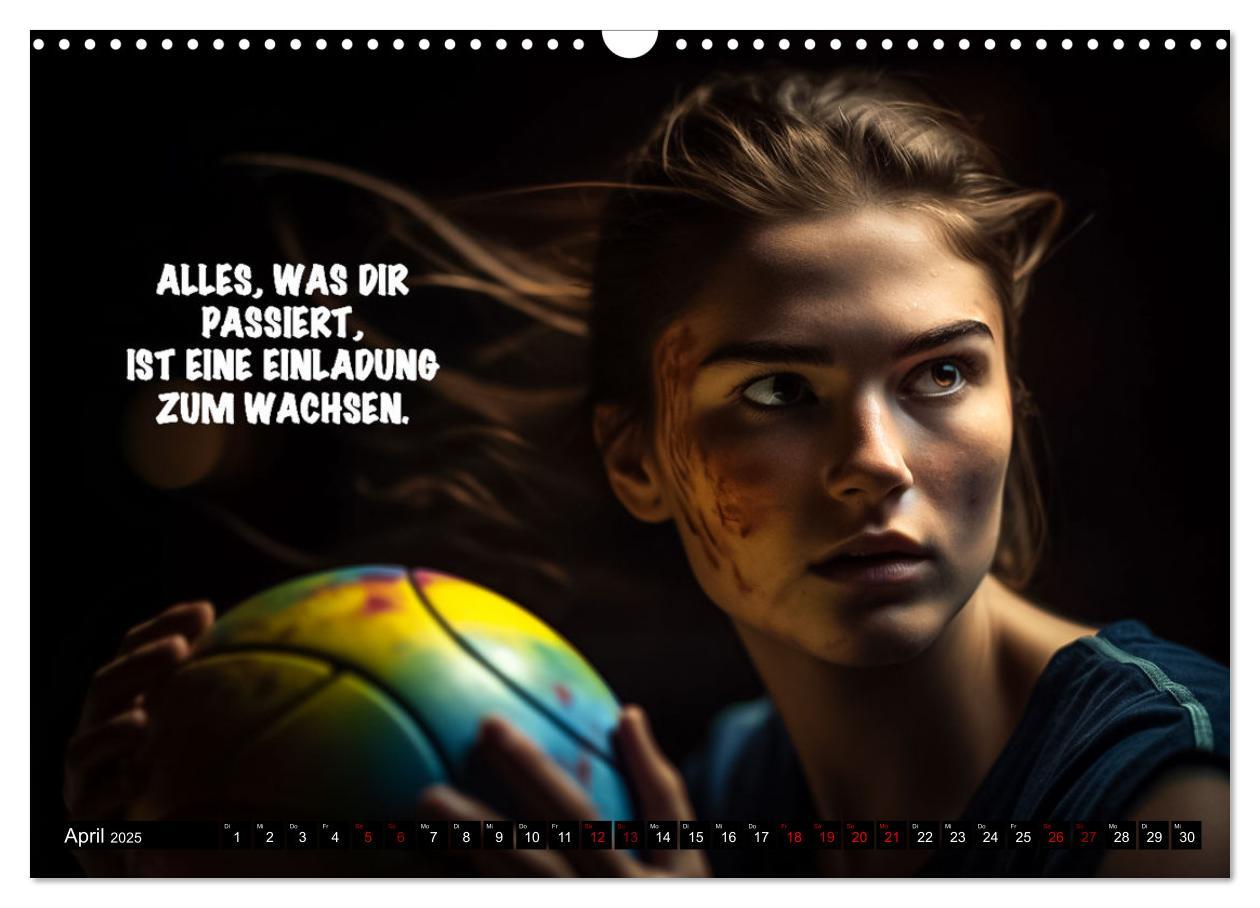 Bild: 9783383904622 | Motivation und Handball (Wandkalender 2025 DIN A3 quer), CALVENDO...