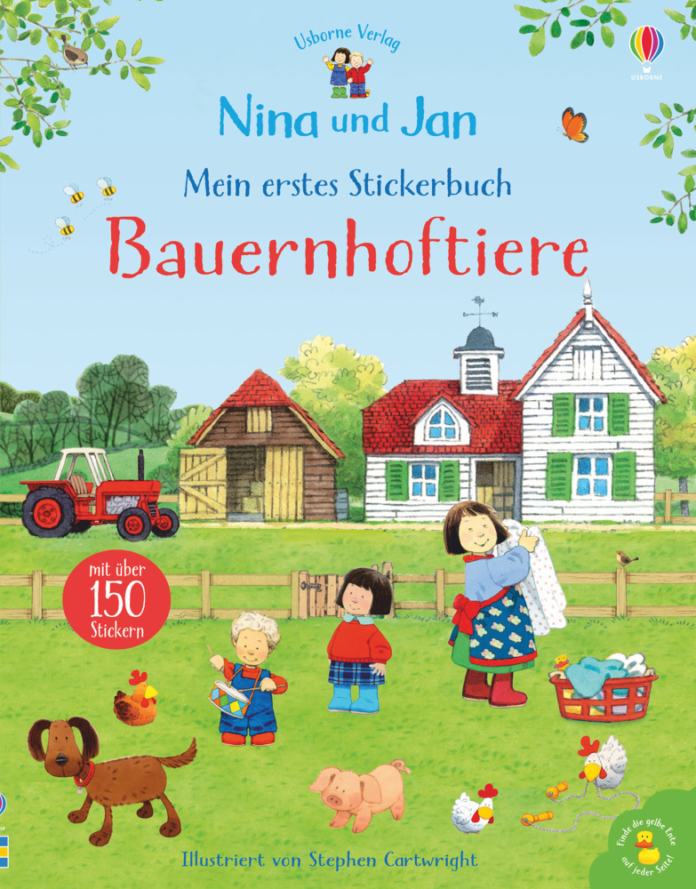 Cover: 9781789413243 | Nina und Jan - Mein erstes Stickerbuch: Bauernhoftiere | Sam Taplin