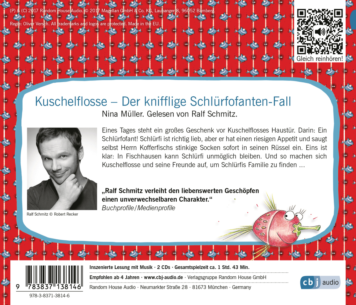 Bild: 9783837138146 | Kuschelflosse - Der kniffelige Schlürfofanten-Fall, 2 Audio-CDs | CD