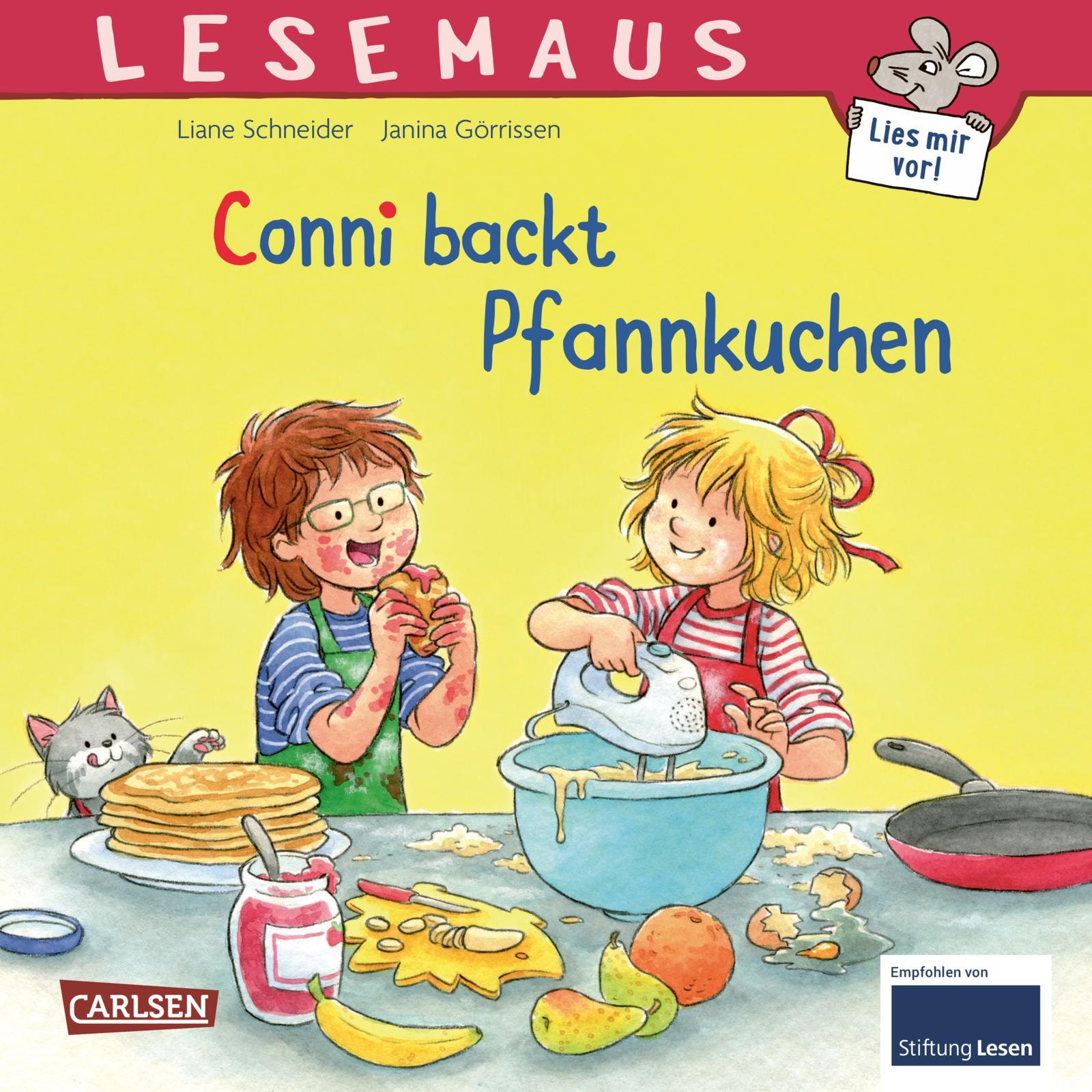 Cover: 9783551089519 | LESEMAUS 123: Conni backt Pfannkuchen | Liane Schneider | Taschenbuch