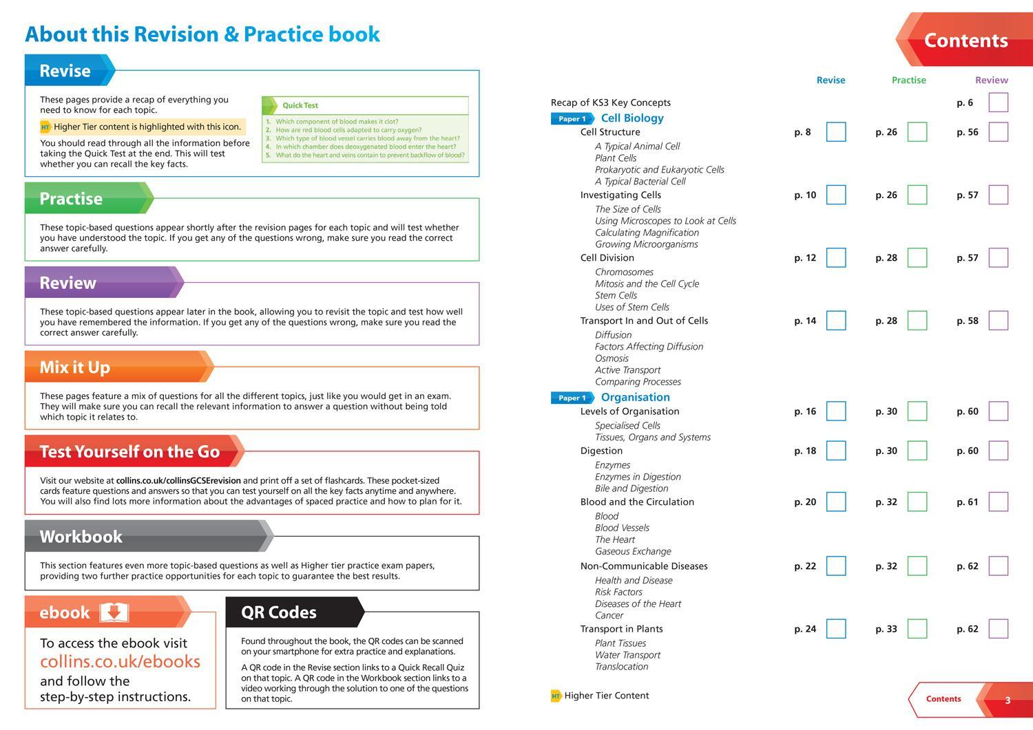 Bild: 9780008160746 | AQA GCSE 9-1 Biology All-in-One Complete Revision and Practice | Gcse