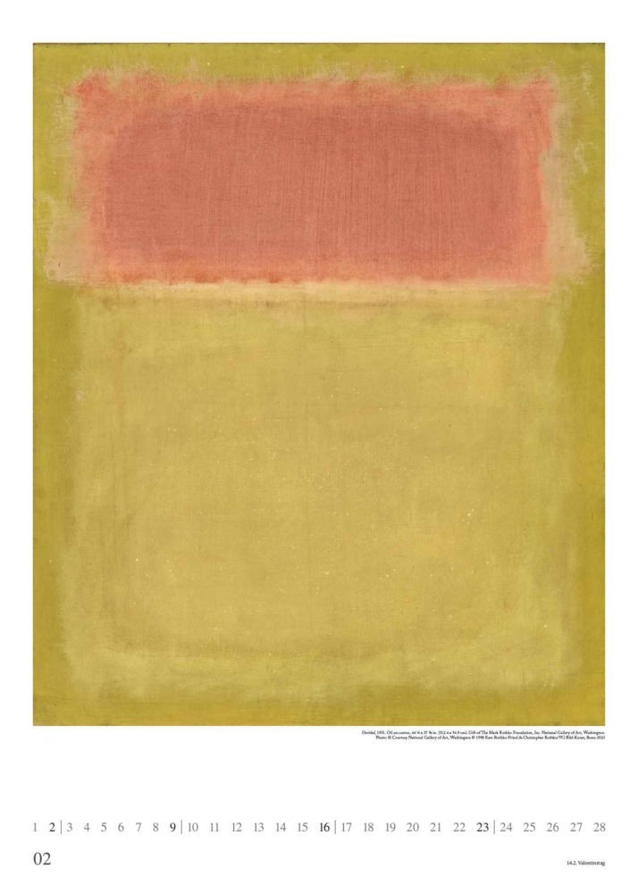 Bild: 4250809653273 | DUMONT - Mark Rothko 2025 Wandkalender, 50x70cm, Posterkalender mit...