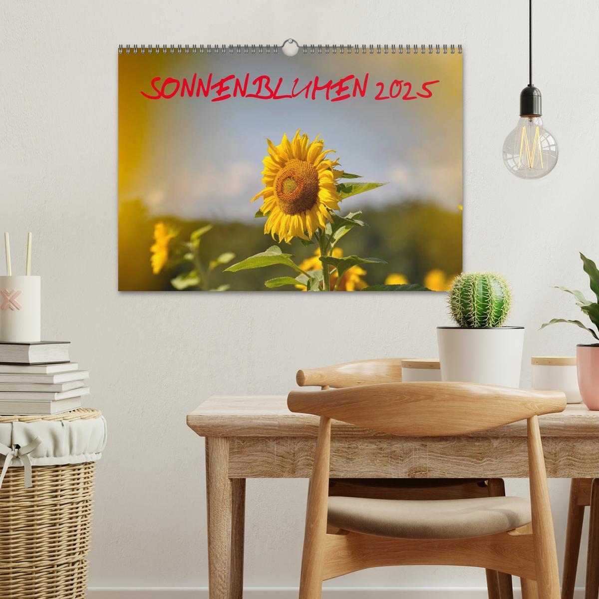 Bild: 9783435788019 | Sonnenblumen 2025 (Wandkalender 2025 DIN A3 quer), CALVENDO...