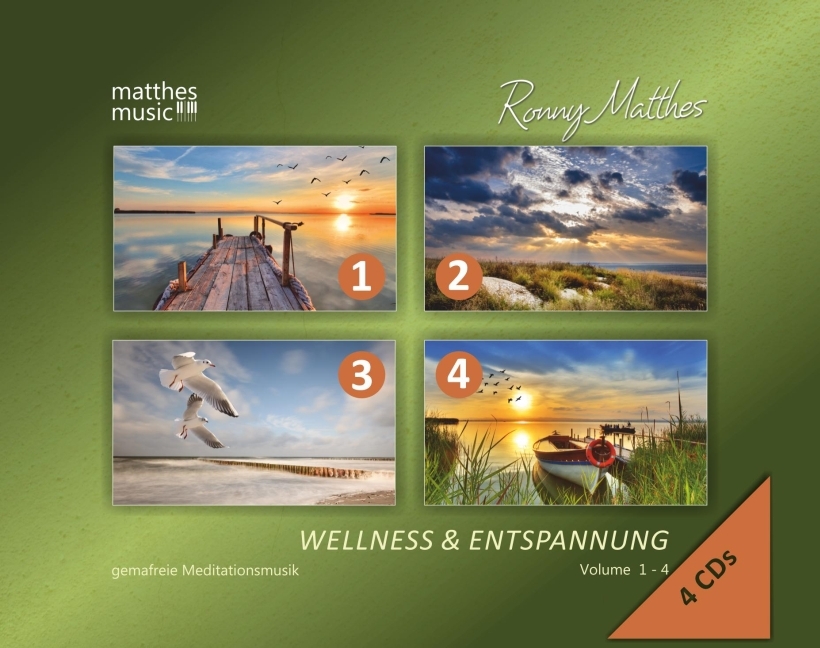 Cover: 4260264510974 | Wellness & Entspannung. Vol.1-4, 4 Audio-CDs | Ronny Matthes | CD