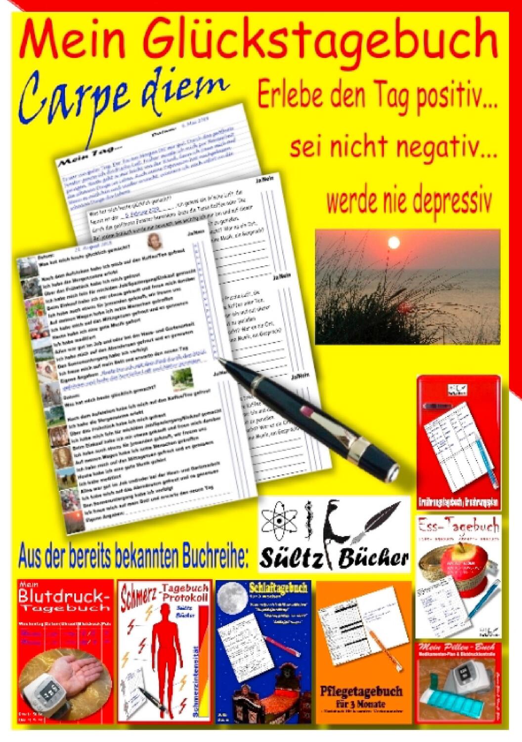 Cover: 9783746010748 | Mein Glückstagebuch - Carpe diem - Erlebe den Tag positiv, sei...