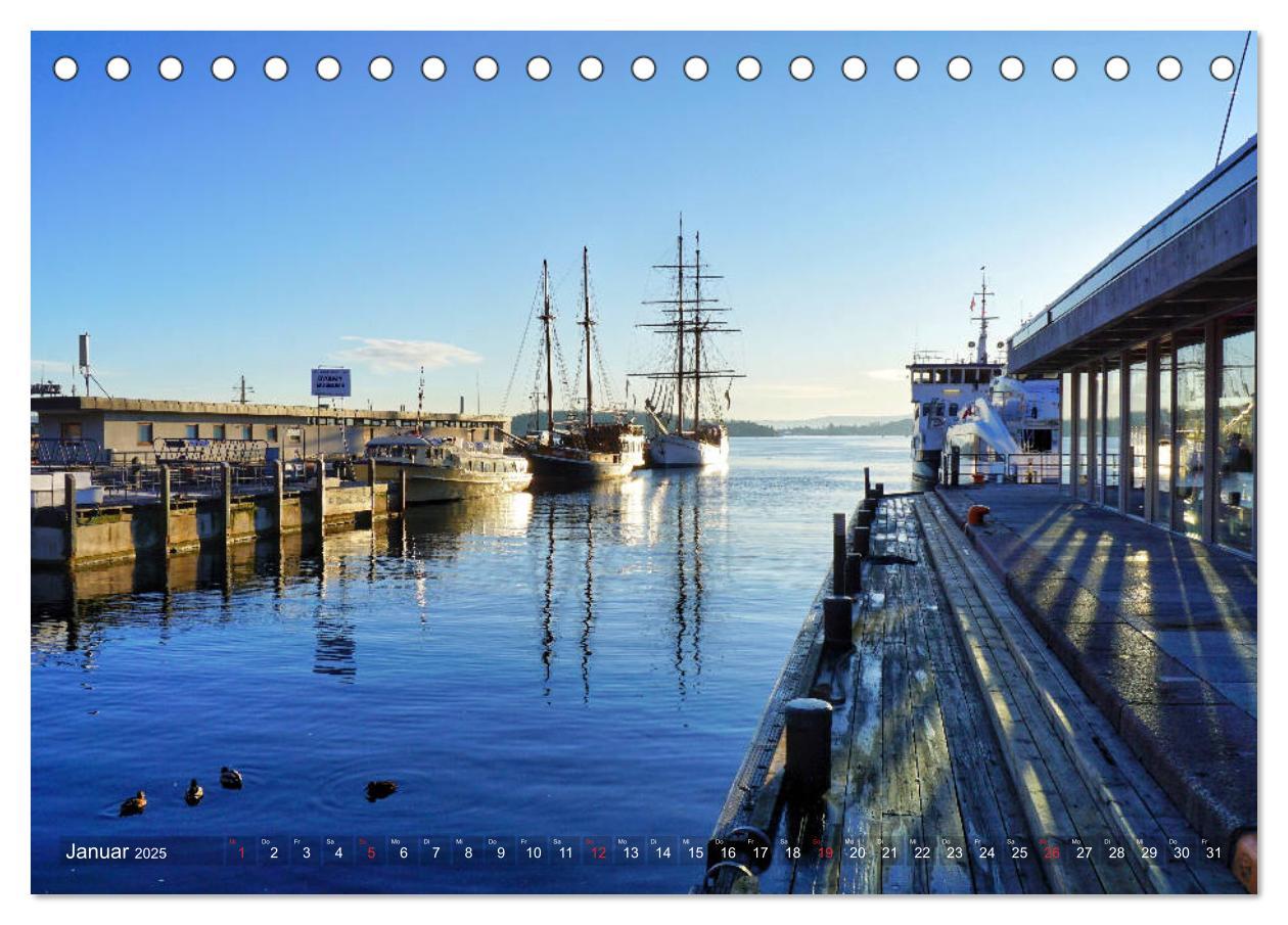 Bild: 9783435276332 | Oslo - Norwegen (Tischkalender 2025 DIN A5 quer), CALVENDO...