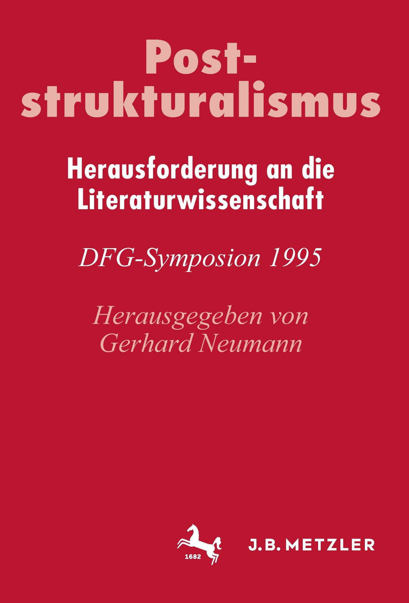 Cover: 9783476015075 | Poststrukturalismus | Gerhard Neumann | Buch | vi | Deutsch | 1997