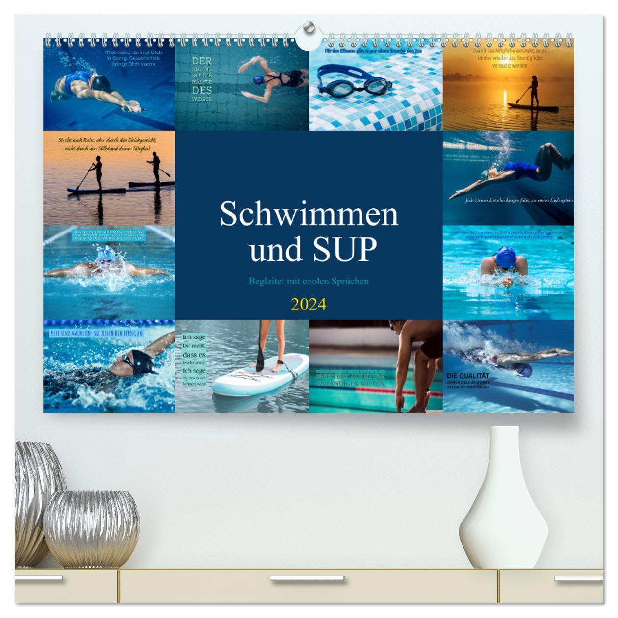 Cover: 9783675910256 | Schwimmen und SUP Begleitet mit coolen Sprüchen (hochwertiger...