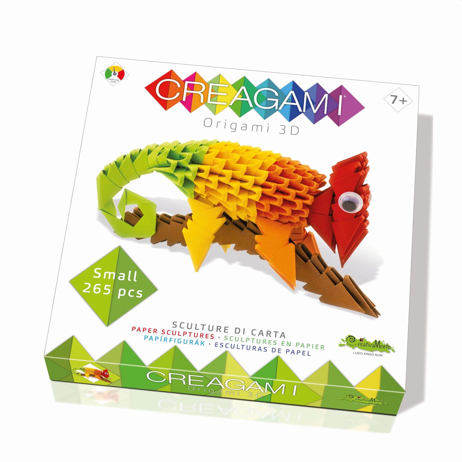Cover: 8032591787178 | CREAGAMI - Origami 3D Chamäleon 265 Teile | Creagami | Spiel | Deutsch