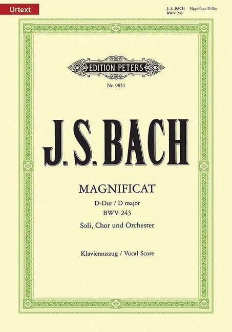 Cover: 9790014078904 | Magnificat in D Bwv 243 (Vocal Score) | Taschenbuch | Edition Peters