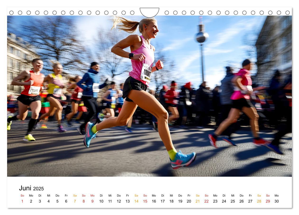 Bild: 9783457233542 | Marathon Power (Wandkalender 2025 DIN A4 quer), CALVENDO...