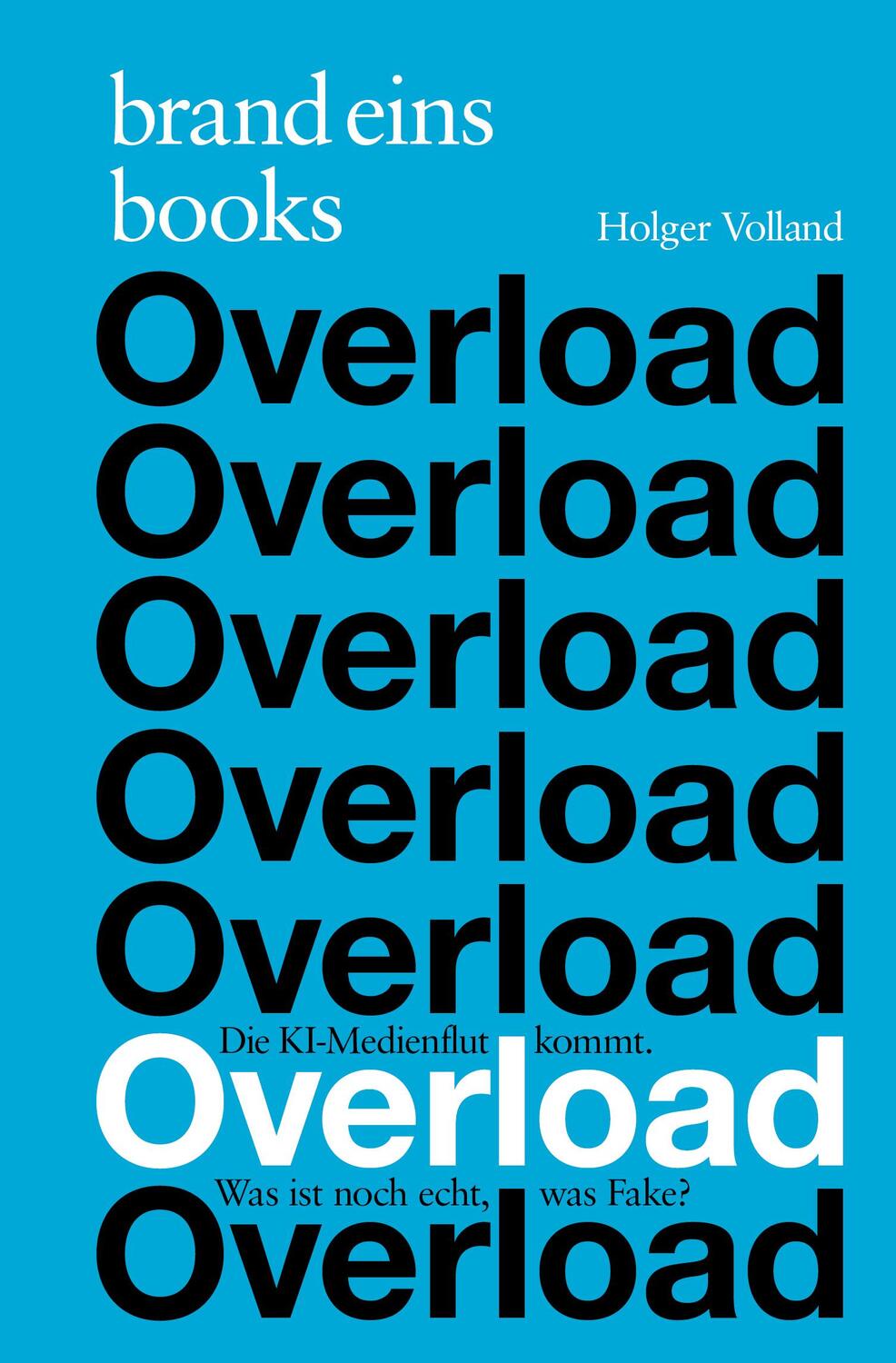 Cover: 9783989280144 | Overload | Die KI-Medienflut kommt. Was ist noch echt, was Fake?