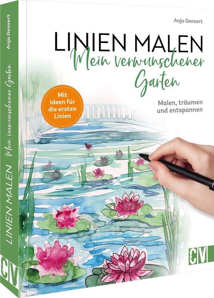Cover: 9783862304585 | Linien malen - Mein verwunschener Garten | Anja Gensert | Taschenbuch
