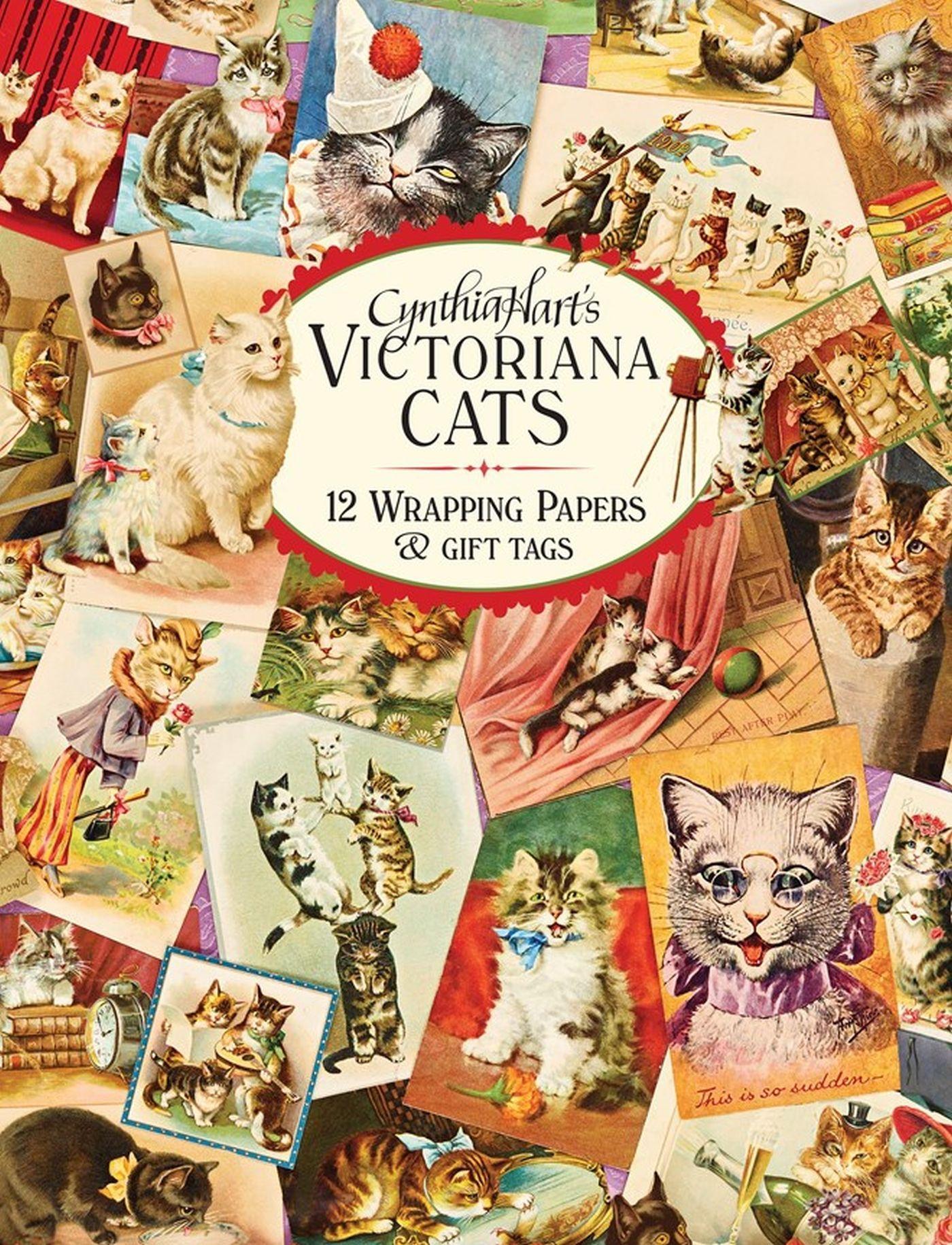 Cover: 9781523523740 | Cynthia Hart's Victoriana Cats: 12 Wrapping Papers and Gift Tags