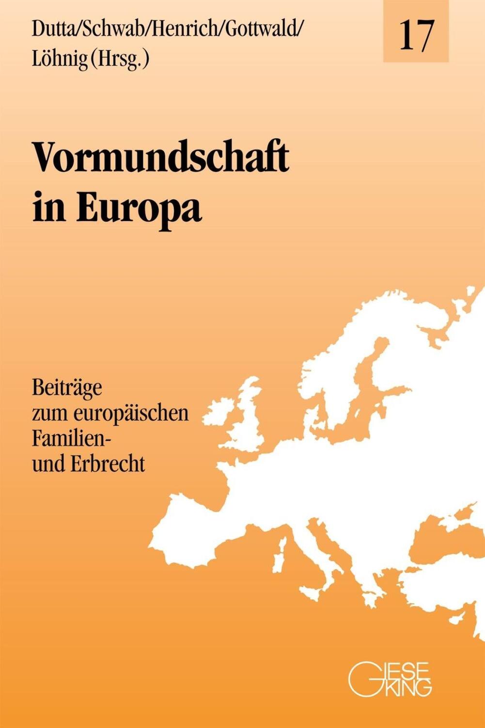Cover: 9783769411546 | Vormundschaft in Europa | Taschenbuch | VIII | Deutsch | 2016