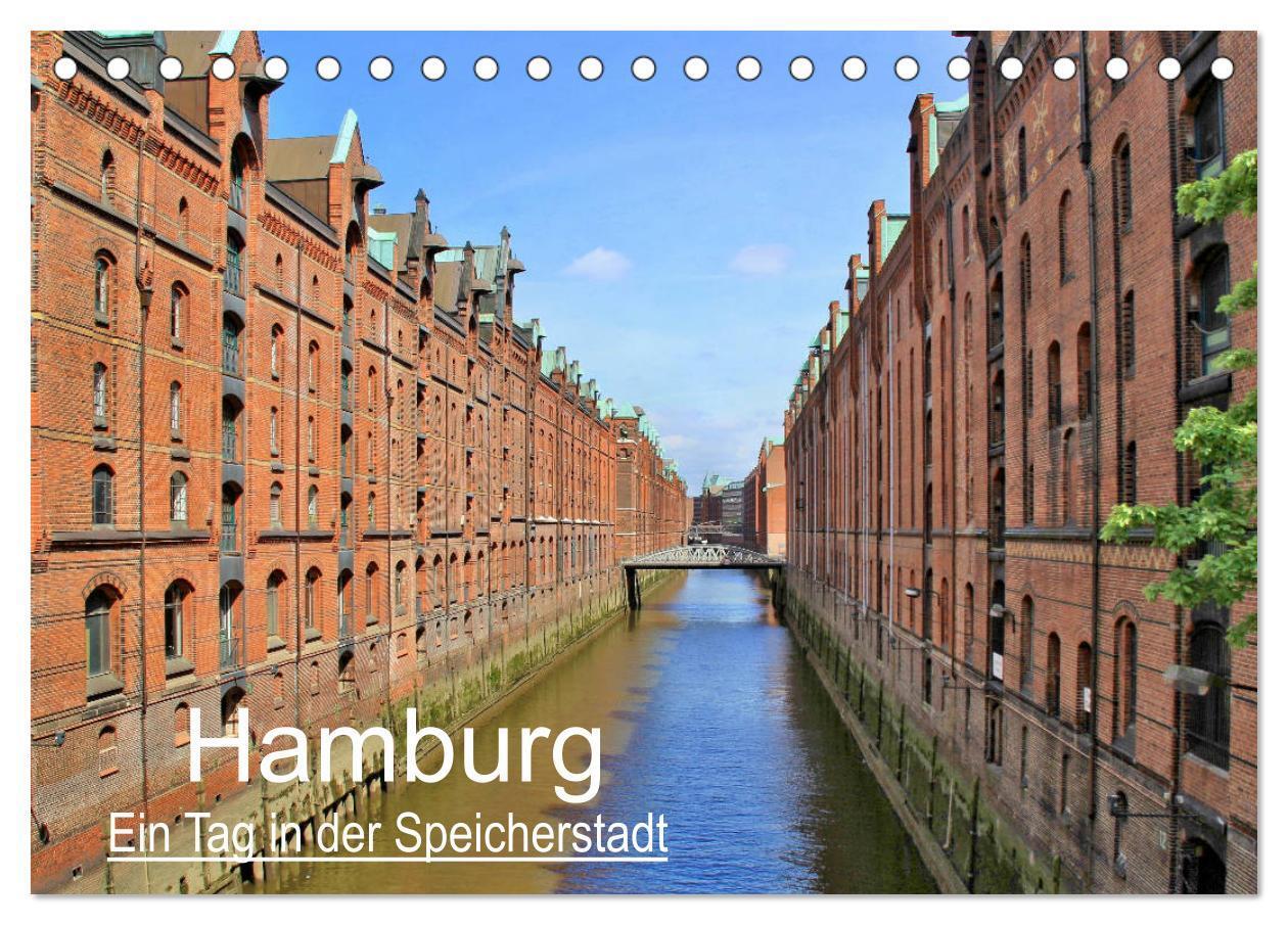 Cover: 9783383083594 | Hamburg - Ein Tag in der Speicherstadt (Tischkalender 2024 DIN A5...