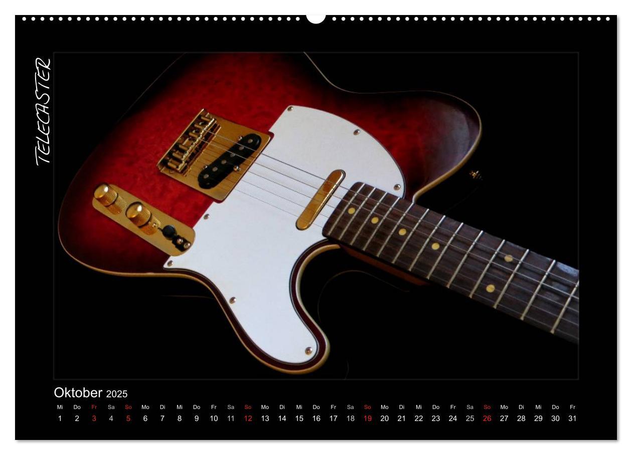 Bild: 9783435752126 | ROCKGITARREN in Szene gesetzt (Wandkalender 2025 DIN A2 quer),...