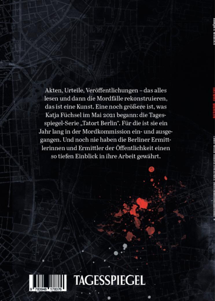 Rückseite: 9783948178376 | Tatort Berlin | Aus dem Innersten der Mordkommission | Katja Füchsel