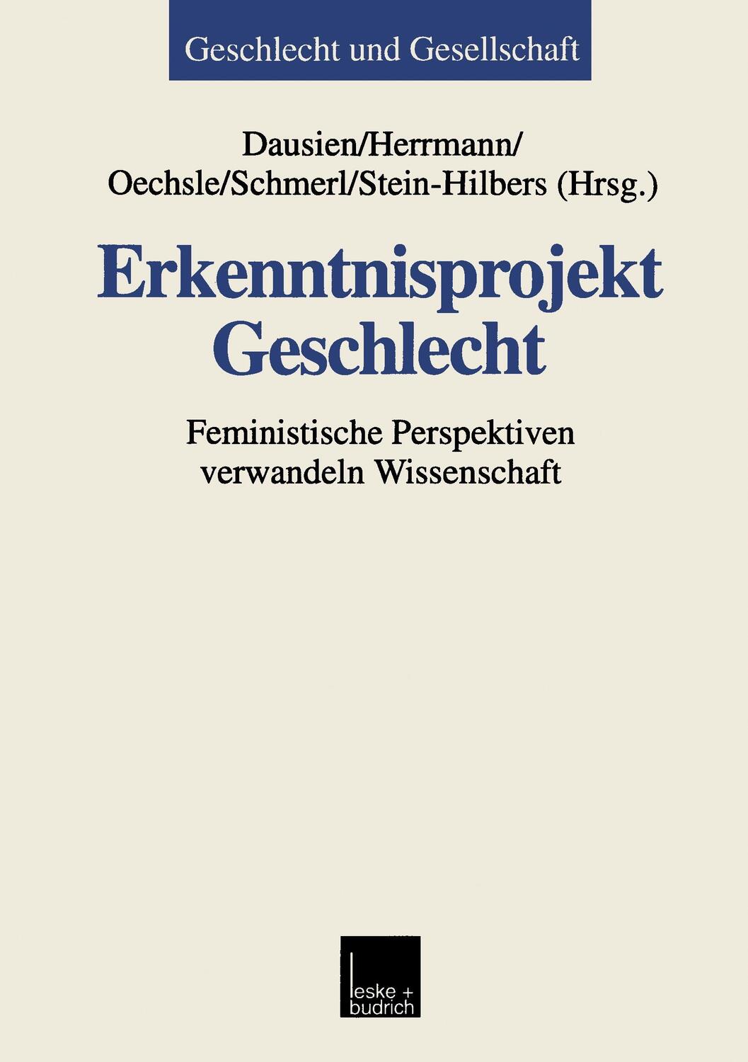 Cover: 9783810022226 | Erkenntnisprojekt Geschlecht | Bettina Dausien (u. a.) | Taschenbuch