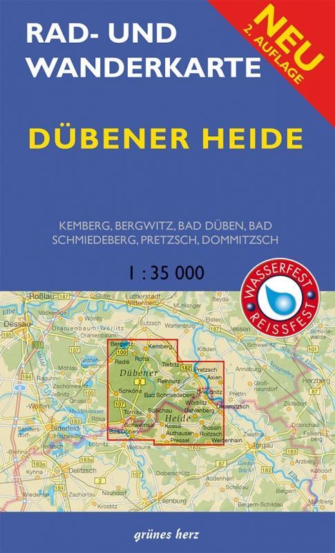 Cover: 9783866361706 | Rad- und Wanderkarte Dübener Heide 1: 35.000 | (Land-)Karte | Deutsch