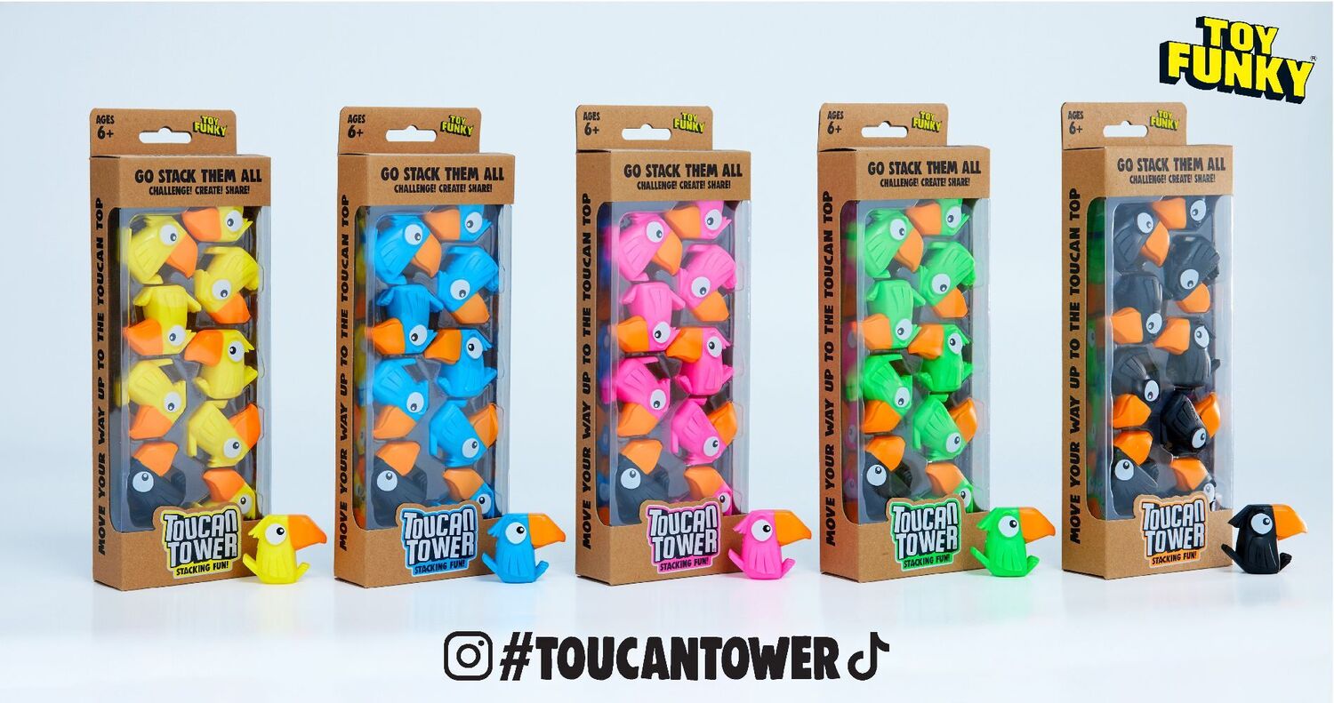 Cover: 8720844017287 | Toucan Tower Stacking Fun | Spiel | In Kartonbox mit Sichtfenster