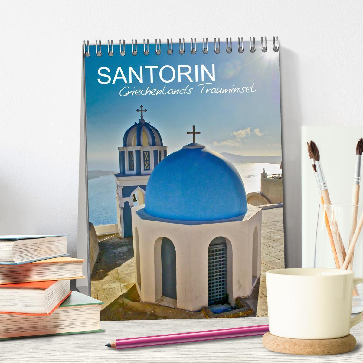 Bild: 9783457032725 | Santorin - Trauminsel Griechenlands (Tischkalender 2025 DIN A5...