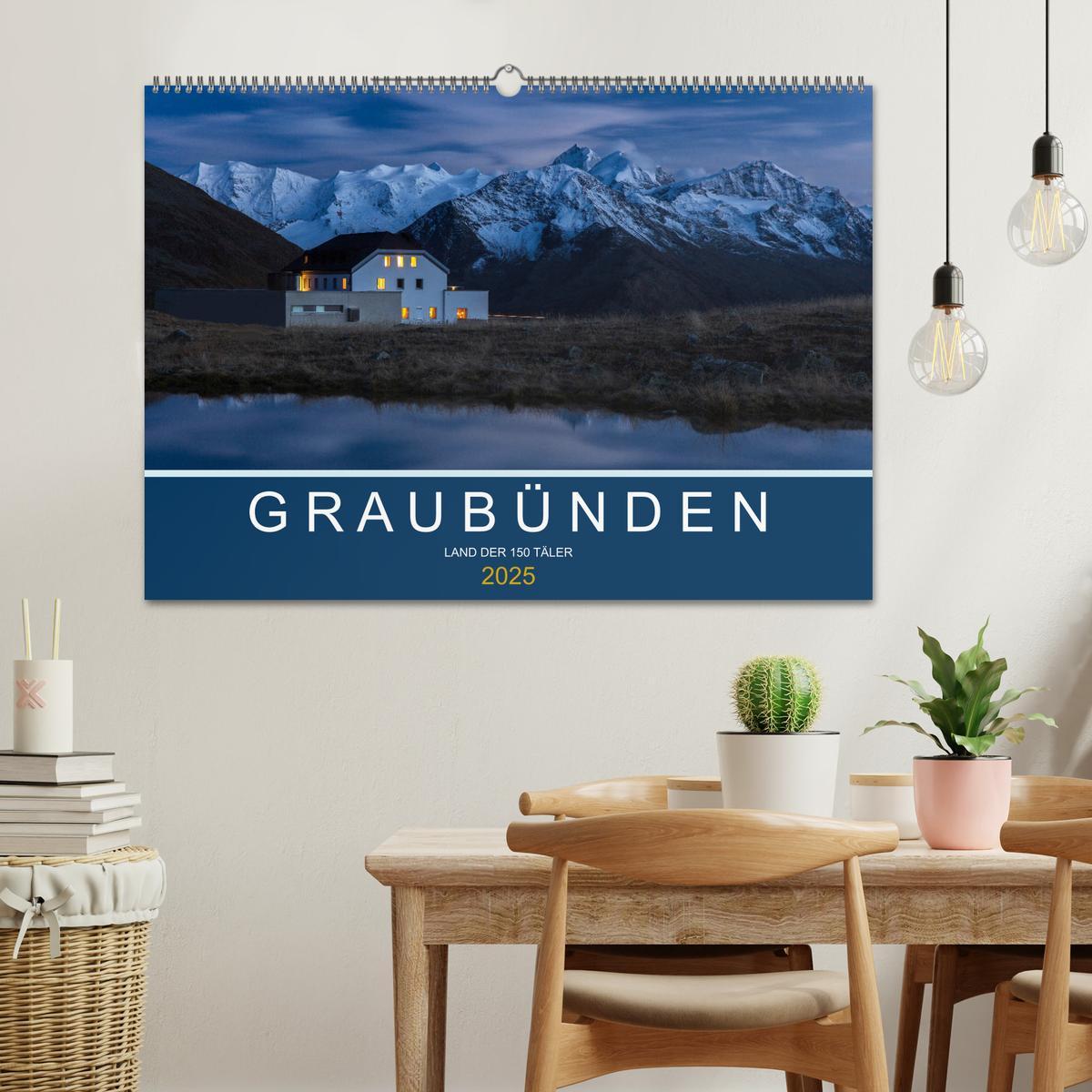 Bild: 9783435448821 | Graubünden - Land der 150 Täler (Wandkalender 2025 DIN A2 quer),...