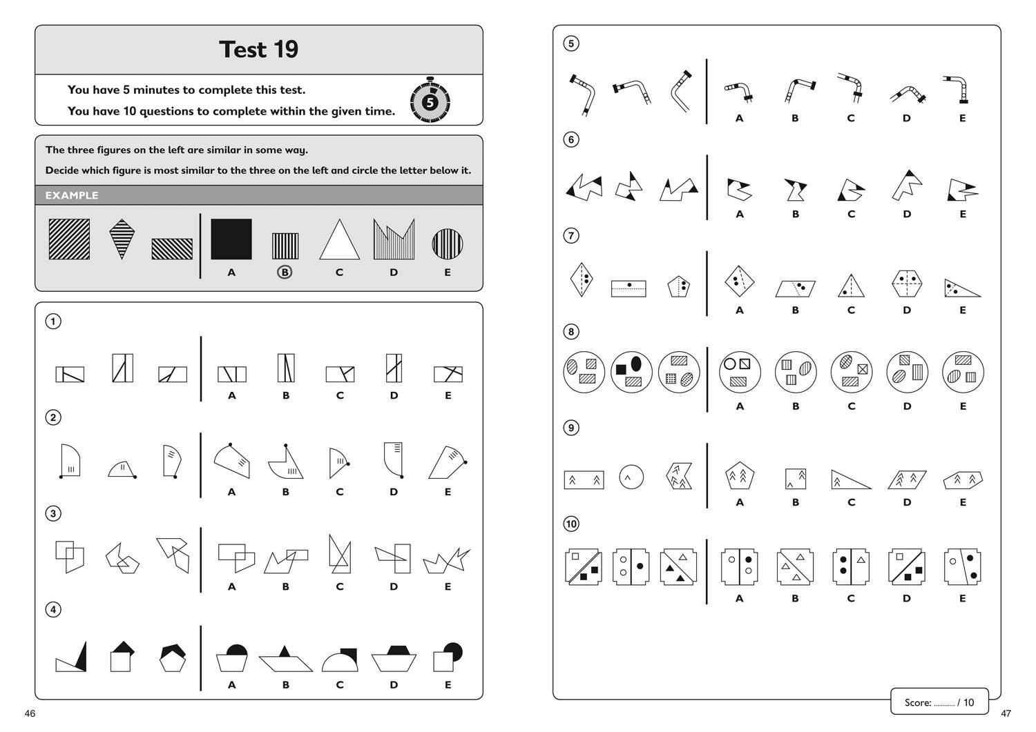 Bild: 9781844199136 | 11+ Non-Verbal Reasoning Quick Practice Tests Age 9-10 (Year 5) | 11+