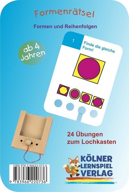 Cover: 9783966220736 | Formenrätsel (Kinderspiel) | Kartensatz für den Lochkasten | GmbH