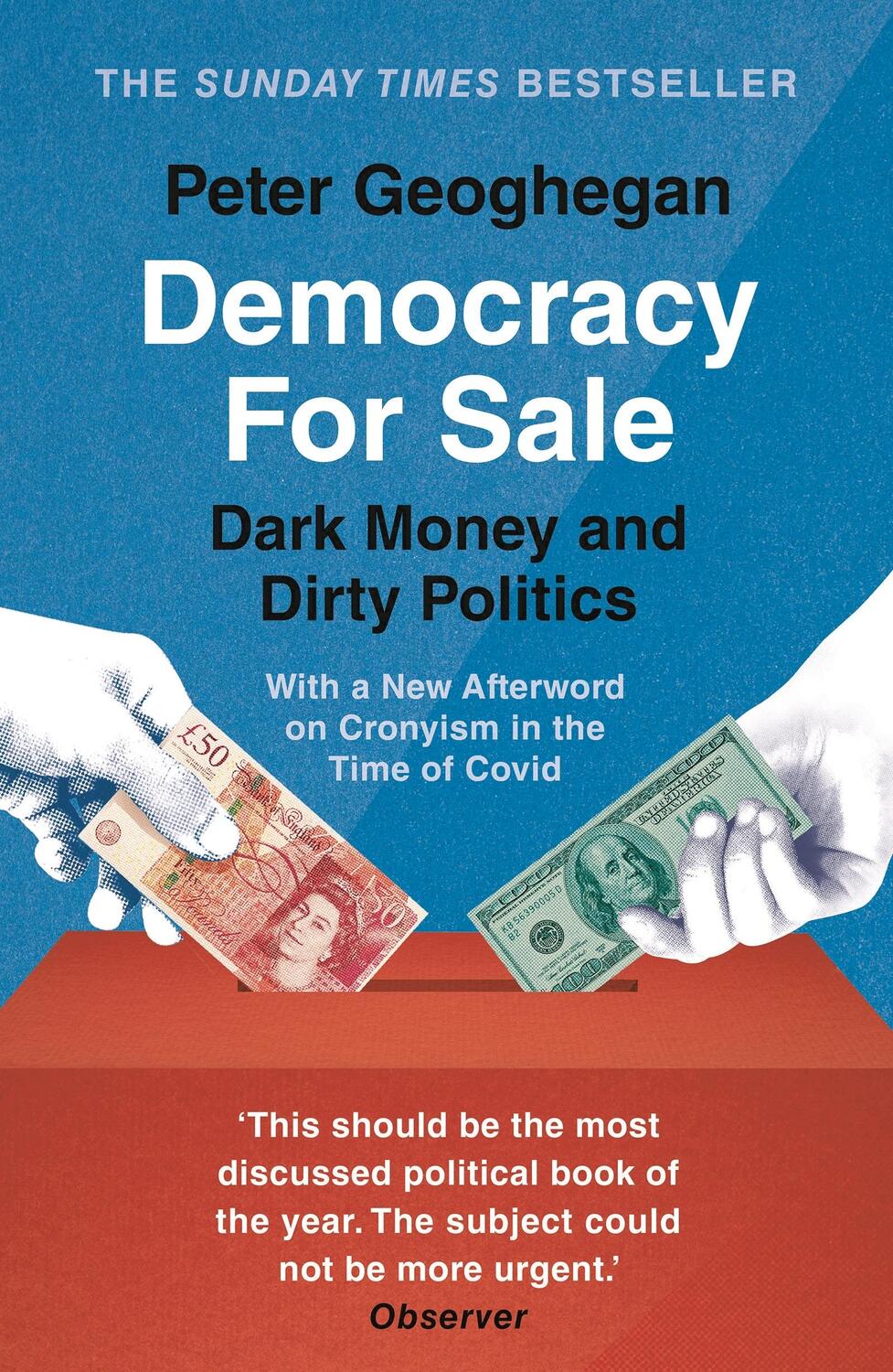 Cover: 9781789546040 | Democracy for Sale | Dark Money and Dirty Politics | Peter Geoghegan