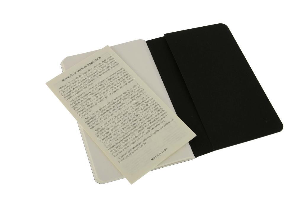 Bild: 9788883704918 | Moleskine Cahier pocket blanko schwarz DIN A6. 3er Pack | Taschenbuch