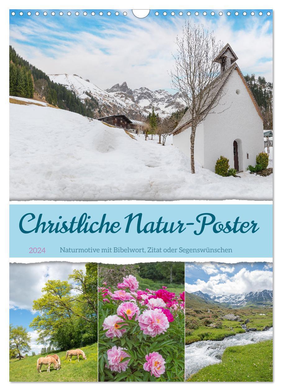 Cover: 9783383657221 | Christliche Natur-Poster 2024 (Wandkalender 2024 DIN A3 hoch),...