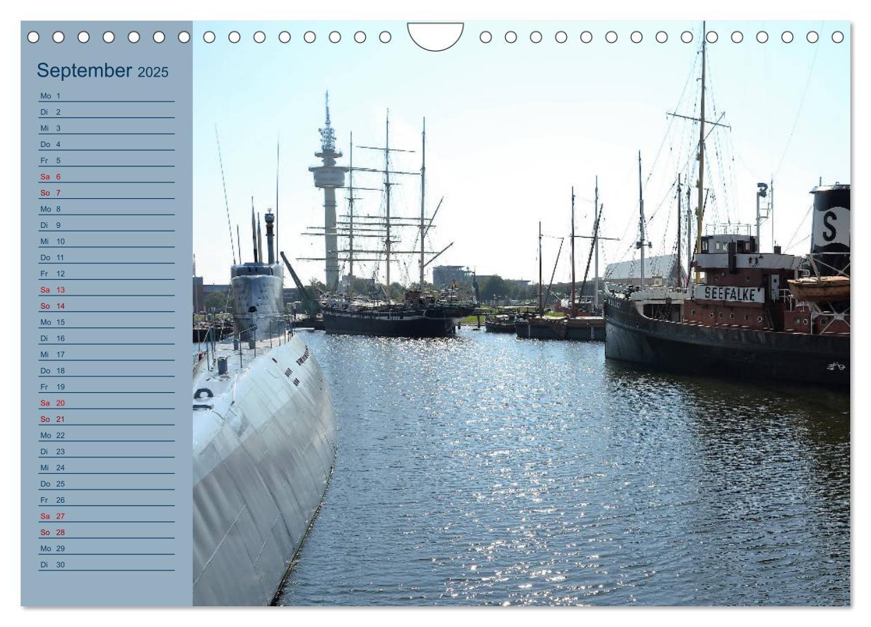 Bild: 9783435378395 | BREMERHAVEN - 2025 (Wandkalender 2025 DIN A4 quer), CALVENDO...