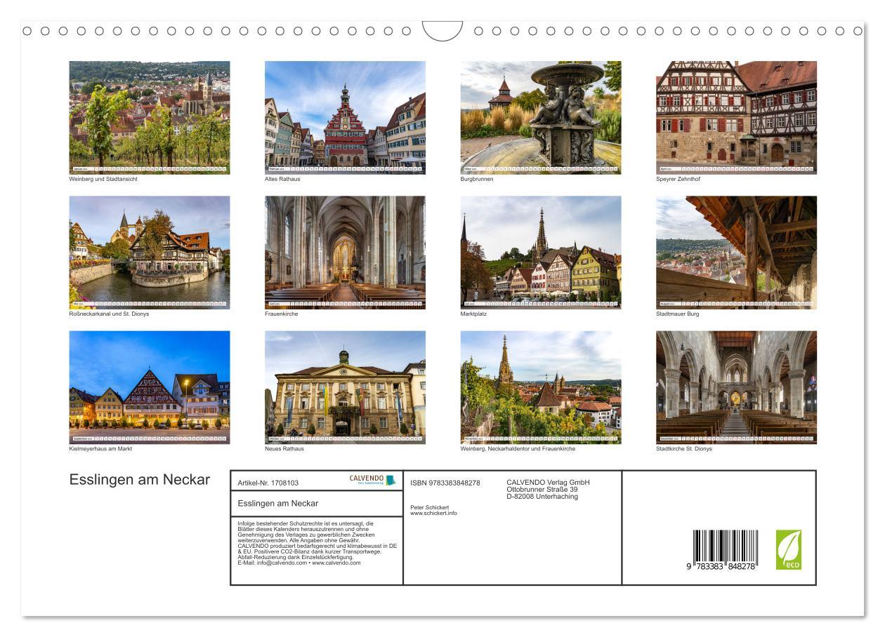 Bild: 9783383848278 | Esslingen am Neckar (Wandkalender 2025 DIN A3 quer), CALVENDO...