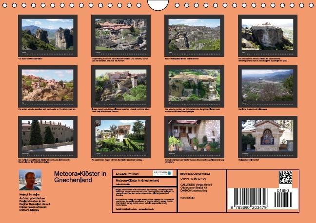 Bild: 9783660203479 | Meteora-Klöster in Griechenland (Wandkalender immerwährend DIN A4...