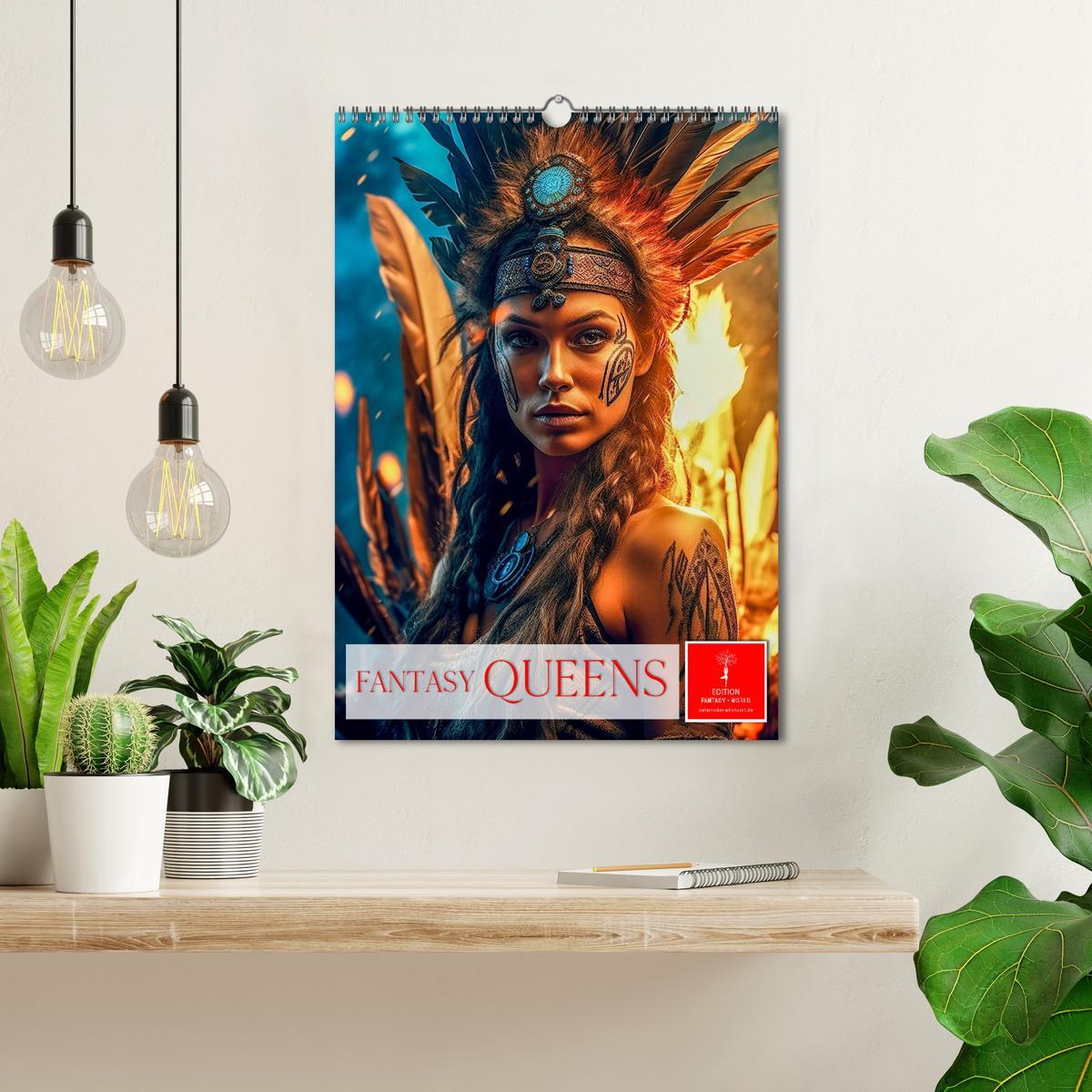 Bild: 9783435866052 | Fantasy Queens (Wandkalender 2025 DIN A3 hoch), CALVENDO...