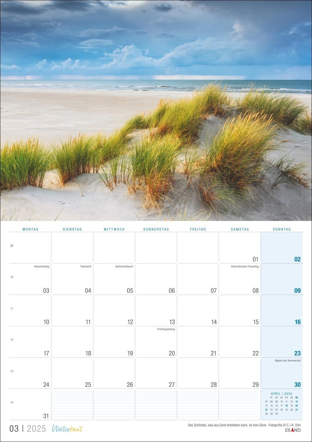 Bild: 9783964023506 | Waterkant Kalender 2025 | Eiland | Kalender | 13 S. | Deutsch | 2025