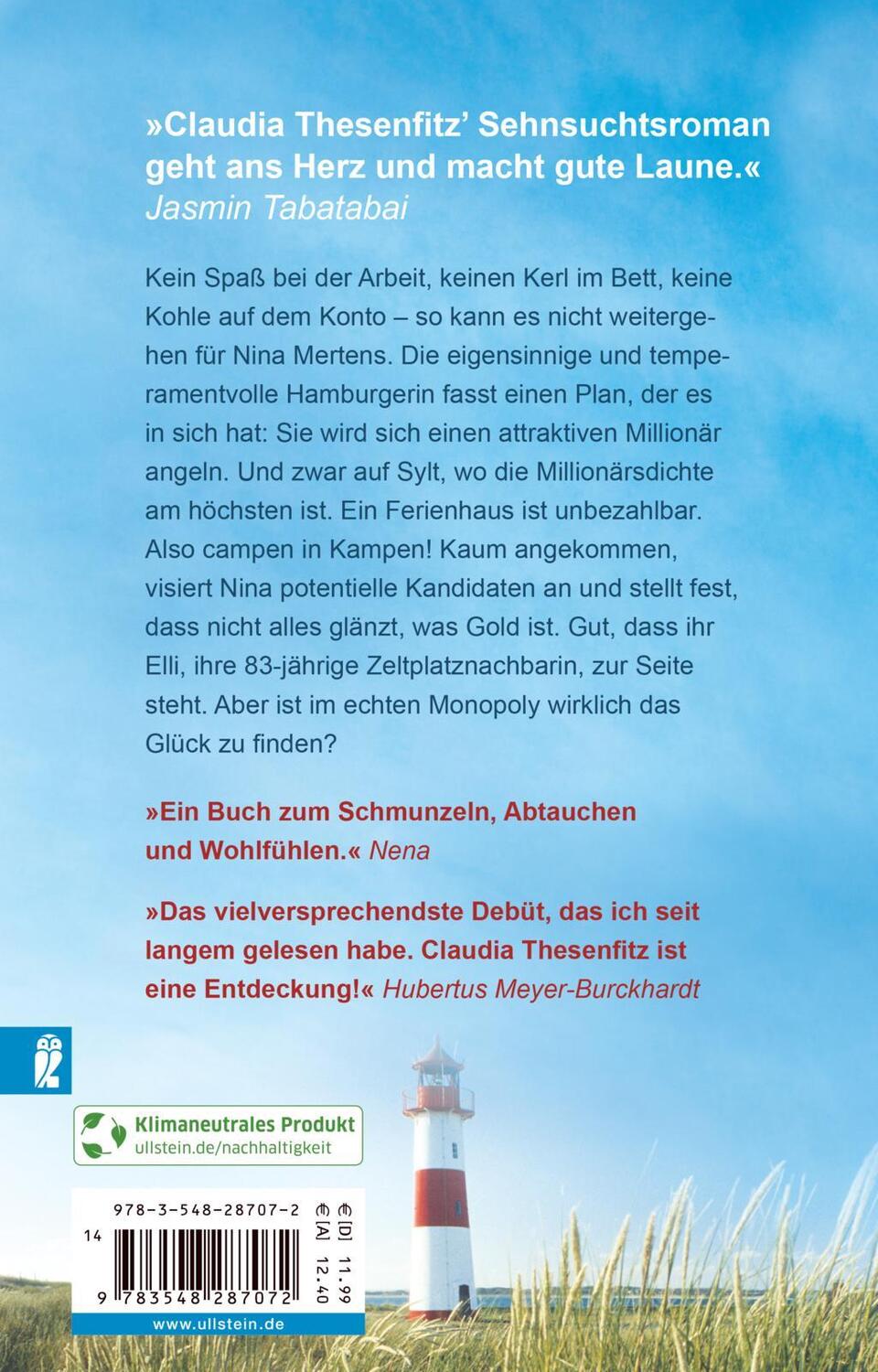 Rückseite: 9783548287072 | Sylt oder Selters | Ein Glücksroman | Claudia Thesenfitz | Taschenbuch