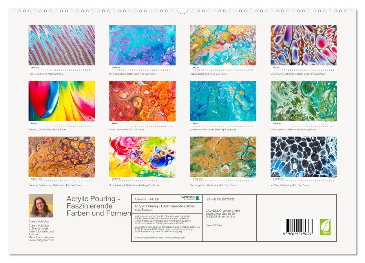 Bild: 9783435175727 | Acrylic Pouring - Faszinierende Farben und Formen (Wandkalender...